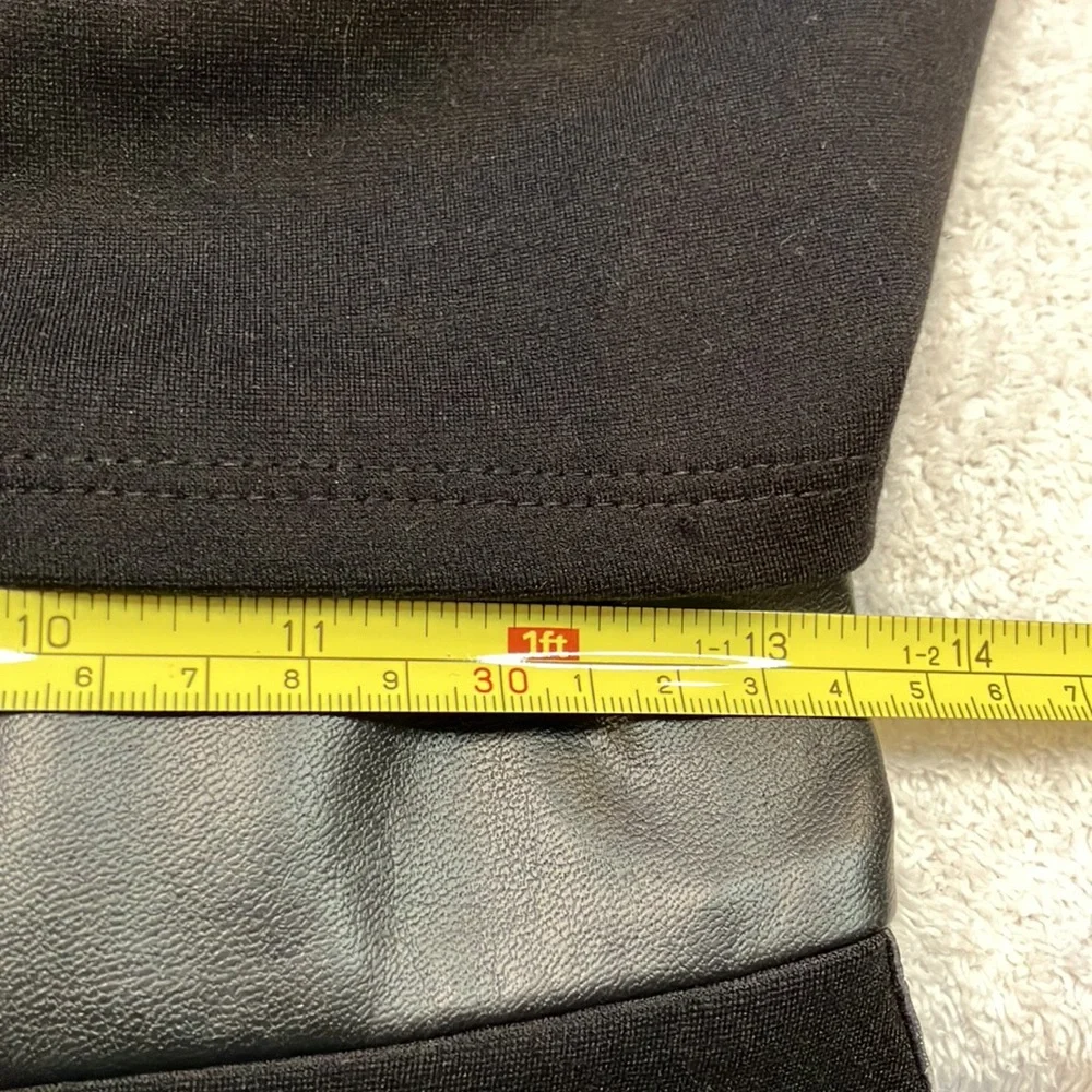 Bailey 44 little black dress with faux leather waist detail mesh back - Picture 8 of 13